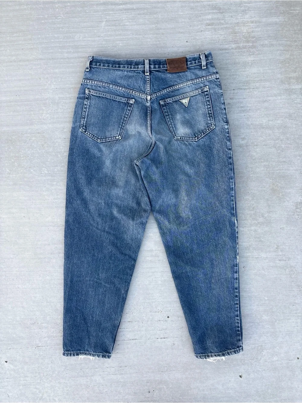 Vintage Guess Jeans Pascal Loose Fit Tapered Leg Made in USA Denim Jeans 34x30